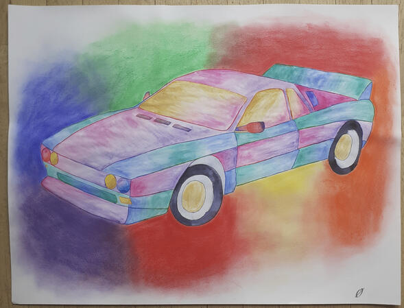 Voiture colorée Voiture colorée