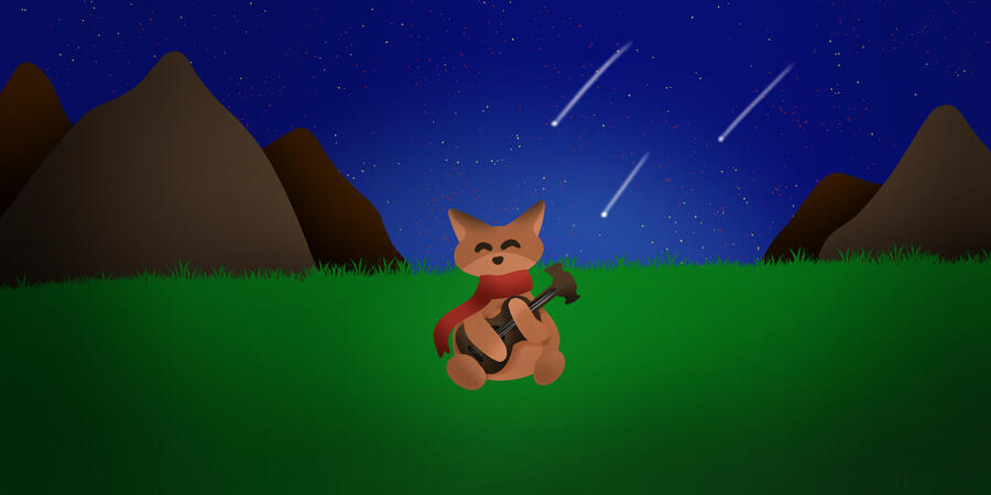 Fox in the stars
